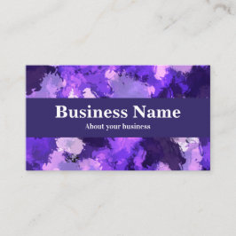 Modernes Cooles Blau, Lila und rosa Abstrakt Visitenkarte