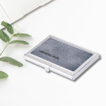 Modernes Cooles Blaues Kratzholz Visitenkarten Etui<br><div class="desc">Moderner Visitenkartenhalter mit blau gekratztem Holzhintergrund. Perfekt für Berater,  Anwälte oder berufliche.</div>