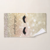 Modernes Cooles Bokeh, Imitate Lashes Badhandtuch Set (Handtuch)