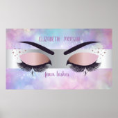 Modernes Cooles Bokeh, Strip, Imitate Lashes Poster (Vorne)