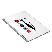 Modernes, Cooles Cat Kabob Design aus dem Mittelal Notizblock (Rechte Seite)