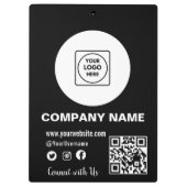 Modernes, cooles Corporate-Logo-Clipboard Klemmbrett (Rückseite)