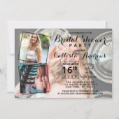 Modernes Cooles Foto Collage Brautparty Einladung (Vorderseite)