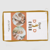 Modernes Cooles Foto Golfer Der schönste Vater übe Golfhandtuch (Horizontal)