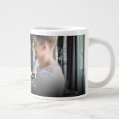 Modernes Cooles Fun Foto Bester Bruder je Definiti Jumbo-Tasse (Rechts)