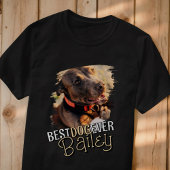 Modernes Cooles Grunge Custom Pet Dog Foto T-Shirt