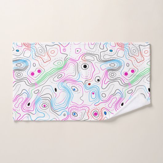 Modernes cooles Holzkornmuster Badhandtuch Set (Handtuch)