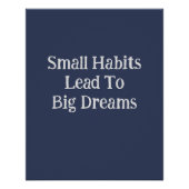 Modernes Cooles inspirierendes Textangebot Männer Poster (Vorderseite)