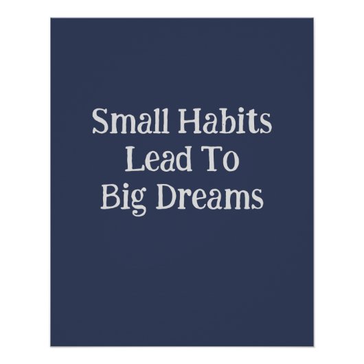 Modernes Cooles inspirierendes Textangebot Männer Poster (Vorderseite)