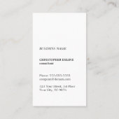 Modernes Cooles Kraft Paper Brown Monogram Consult Visitenkarte (Rückseite)