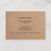 Modernes Cooles Kraftpapier Grau weiß Geometrisch Visitenkarte (Rückseite)