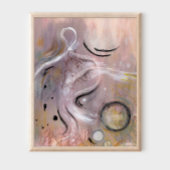 Modernes cooles lila  abstraktes Kunstposter Poster