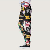 Modernes cooles Muster USA niedlich einzigartig st Leggings (Links)