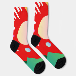 Modernes, cooles niedliches geometrisches Hintergr Socken