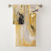 Modernes Cooles, trendiges Marmorsteinmuster Badhandtuch Set (Insitu)