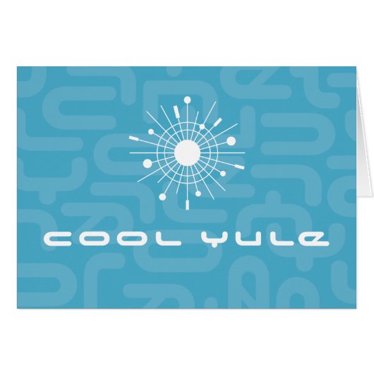 Modernes Cooles Weihnachten Retro Christmas MOD (Vorderseite (Horizontal))