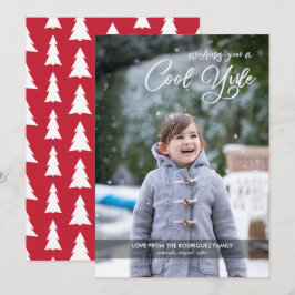 Modernes Cooles Weihnachten Script Custom Foto Chr