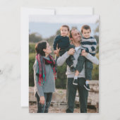 Modernes Cooles Weihnachten Script Light Green Tre (Rückseite)