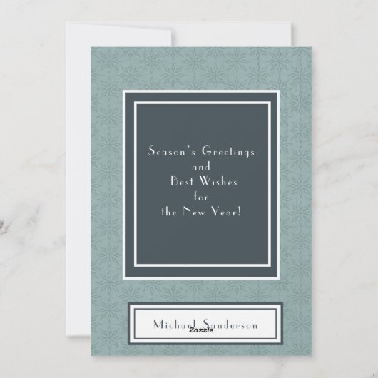 Modernes Cooles Weihnachten Weihnachts-Foto (Rückseite)