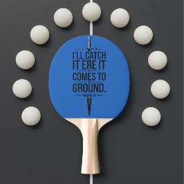 Modernes Cooles Zitat schwarz und blau Tischtennis Schläger