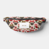 Modernes Coquette Mops Dog Muster Personalisiert Bauchtasche (Ablage )