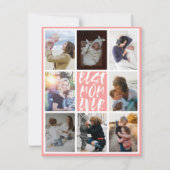 Modernes Coral 8 FotoCollage Beste Mama je (Vorderseite)