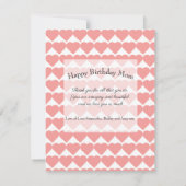 Modernes Coral 8 FotoCollage Beste Mama je (Rückseite)