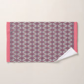 Modernes Coral Gray Ikat Muster Badhandtuch Set (Handtuch)