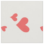 Modernes Coral Heart Pattern Stoff (Nahaufnahme)