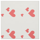 Modernes Coral Heart Pattern Stoff (Muster)