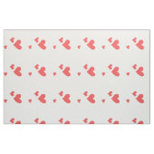 Modernes Coral Heart Pattern Stoff (Fat Quarter (45,7 x 55,9 cm))