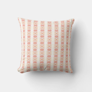 Modernes Coral Pink Gemustert Kissen