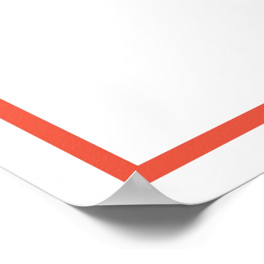 Modernes Coral Pink Seepferd Silhouettte Poster (Ecke)