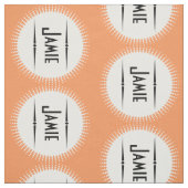 Modernes Coral Retro Personalisiertes Gewebe Stoff (Muster)