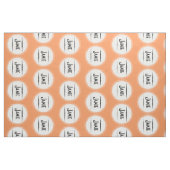 Modernes Coral Retro Personalisiertes Gewebe Stoff (Fat Quarter (45,7 x 55,9 cm))