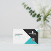 Modernes Corporate & Berufliches Logo Visitenkarte (Stehend Vorderseite)