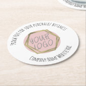 Modernes Corporate Business des Unternehmens Viele Runder Pappuntersetzer (Angewinkelt)