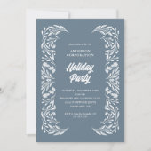 Modernes Corporate Holiday Party White Folies Einladung (Vorderseite)