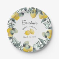 Modernes Country Lemons Boho Greenery Brautparty