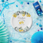 Modernes Country Lemons Boho Greenery Brautparty Pappteller (Party)