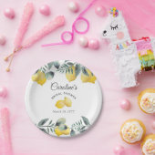 Modernes Country Lemons Boho Greenery Brautparty Pappteller (Party)