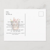 Modernes Coupl B/W Foto mit Dusche Postkarte (Rückseite)