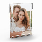 Modernes Couple Collage Foto & Minimal Familienges (Links)