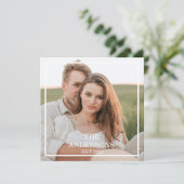 Modernes Couple Collage Foto & Minimal Familienges (Stehend Vorderseite)