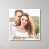 Modernes Couple Collage Foto & Minimal Familienges Leinwanddruck (Vorderseite)