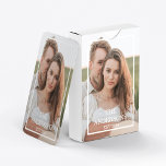 Modernes Couple Collage Foto & Minimal Familienges Spielkarten<br><div class="desc">Modernes Couple Collage Foto & Minimal Familiengeschenk</div>