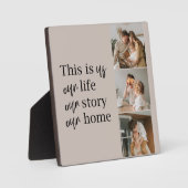 Modernes Couple Family Foto & Family Quote Fotoplatte (Vorderseite)