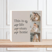 Modernes Couple Family Foto & Family Quote