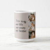 Modernes Couple Family Foto & Family Quote Kaffeetasse (Mittel)