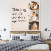 Modernes Couple Family Foto & Family Quote Leinwanddruck (Insitu (Schlafzimmer))